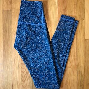 Lululemon Blue Speckled - High Rise Leggings - 4